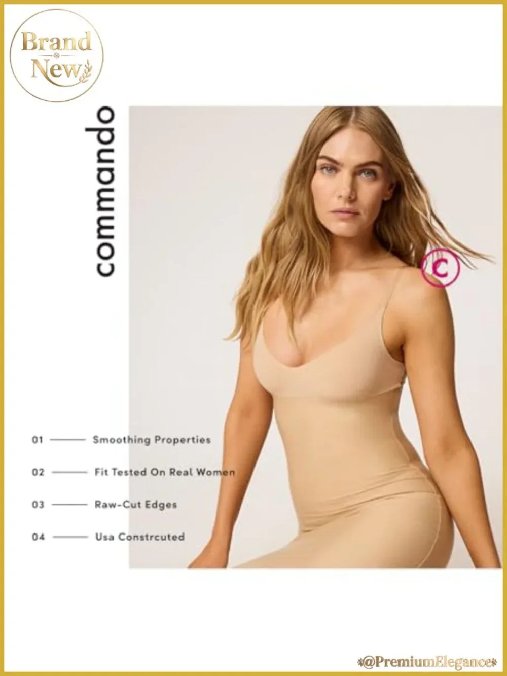 Full Slip Shapewear Light Compression Seamless Nude